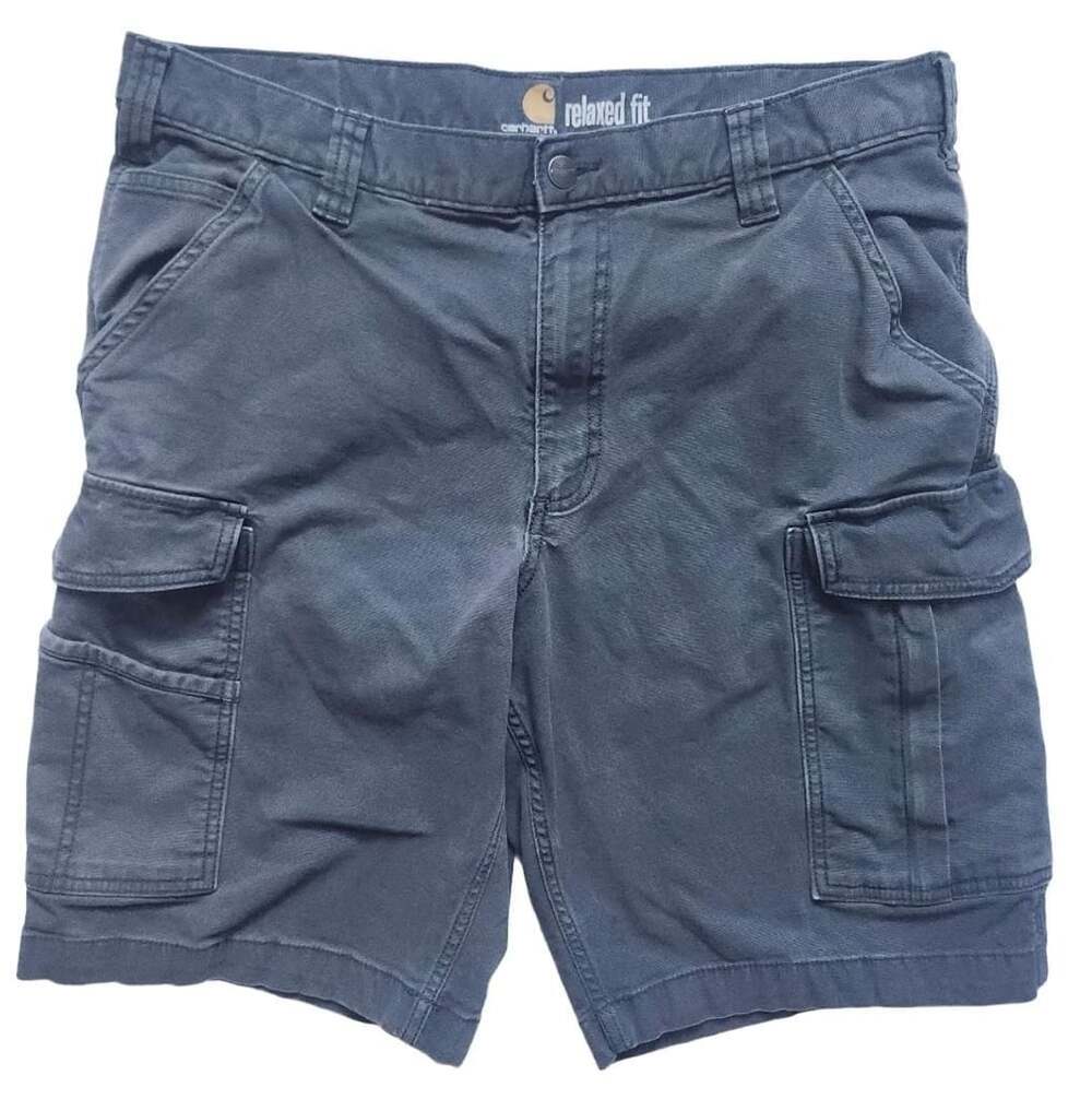 Carhartt Cargo Shorts Size 36 Gray Relaxed Fit